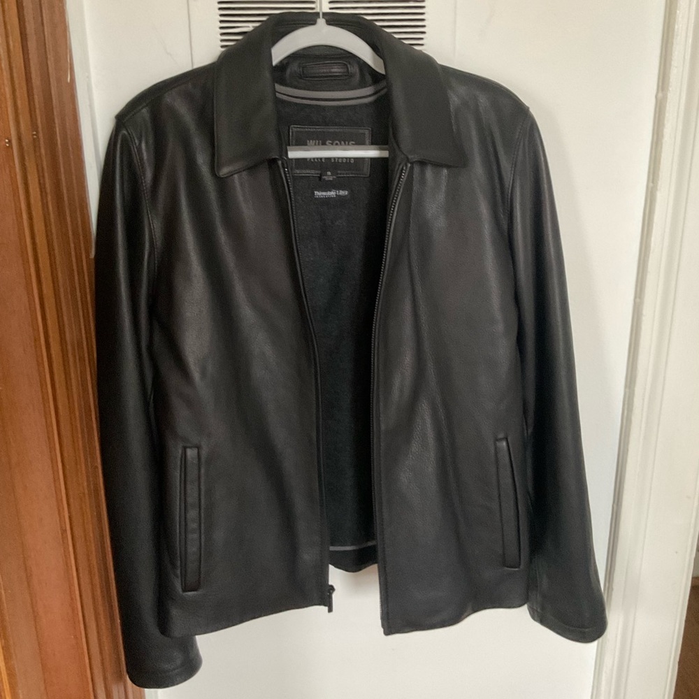 Wilson’s Leather Thinsulate Ultra Leather Jacket with removable thinsulate liner